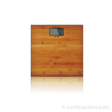 SF180A BAMBOO Digital Digital Body Baglie in legno Scala del peso in legno